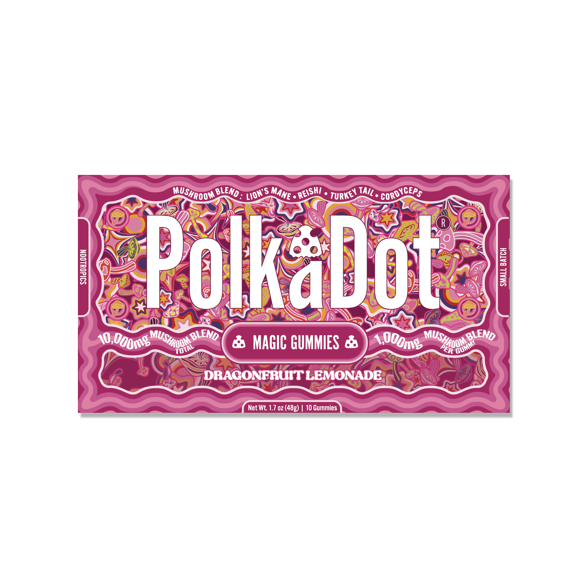Dragonfruit Lemonade Gummies — organic adaptogen mushroom gummies | PolkaDot™