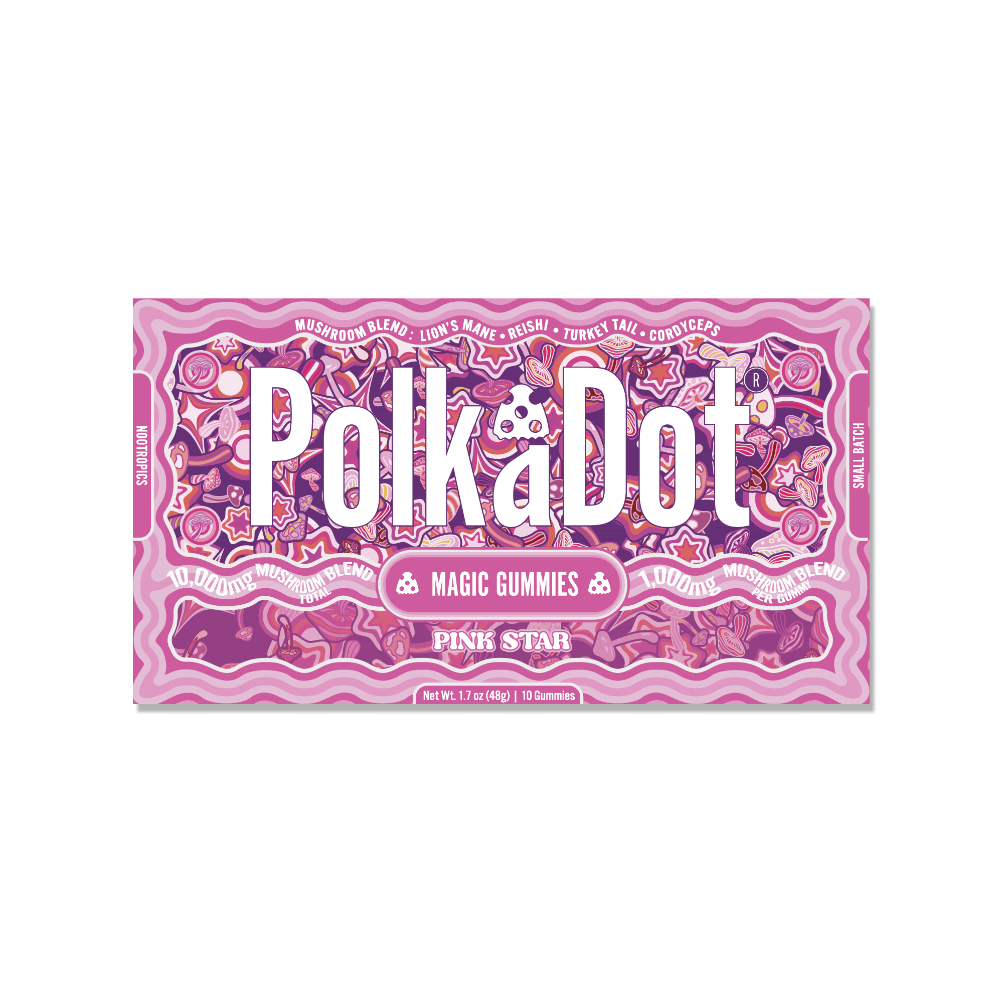 Pink Star Gummies — organic adaptogen mushroom gummies | PolkaDot™
